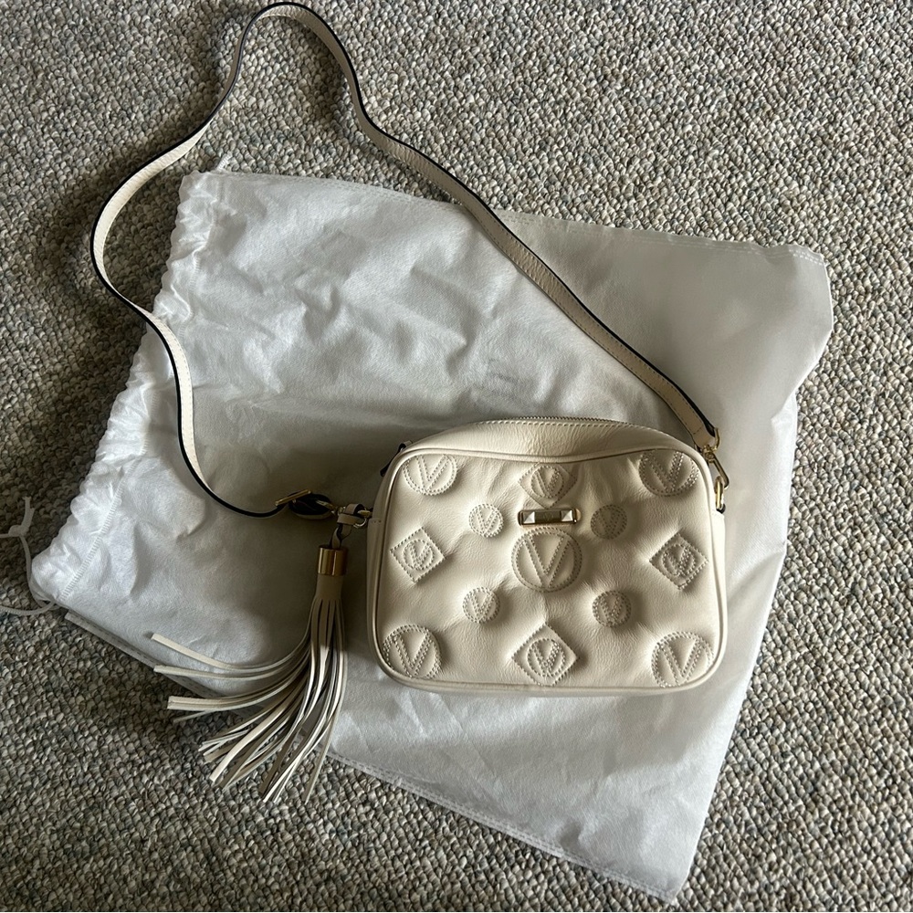 Valentino Cream Crossbody Bag